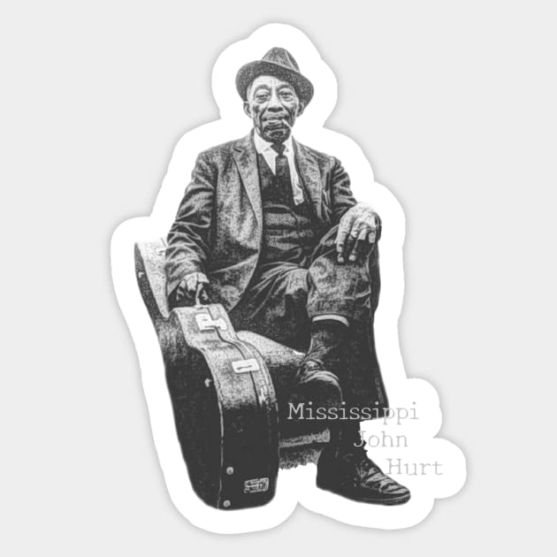 Mississippi John Hurt Sticker by Distancer